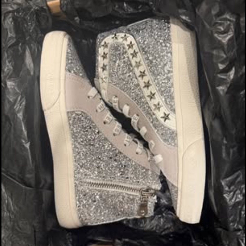 Vintage Havana Silver Star Glitter Sneakers